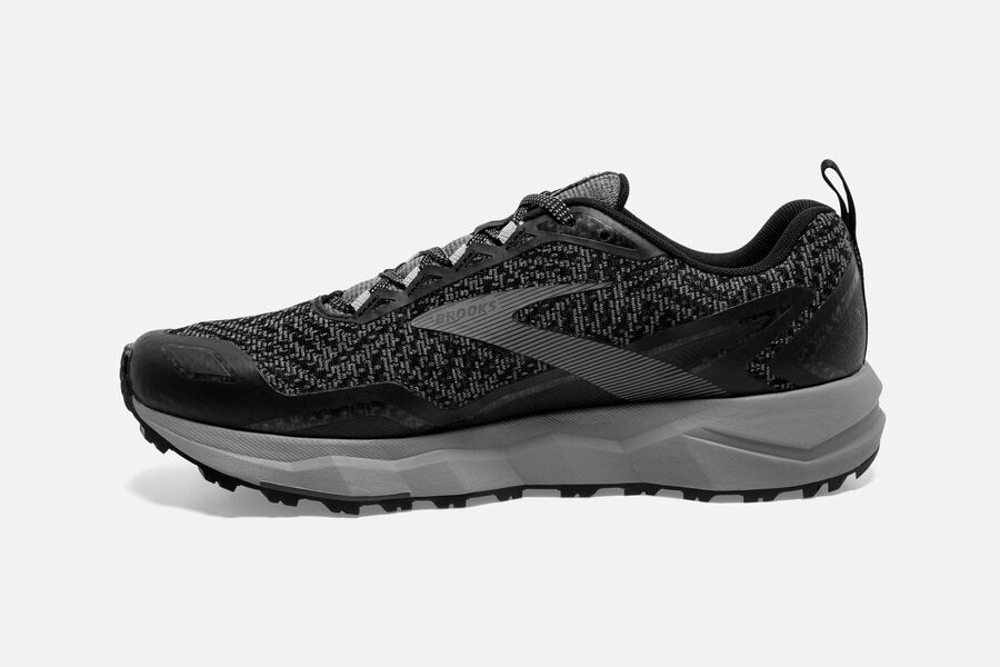 Brooks Divide Trail Running Shoes Mens - Black/Grey - FGOBM-2017